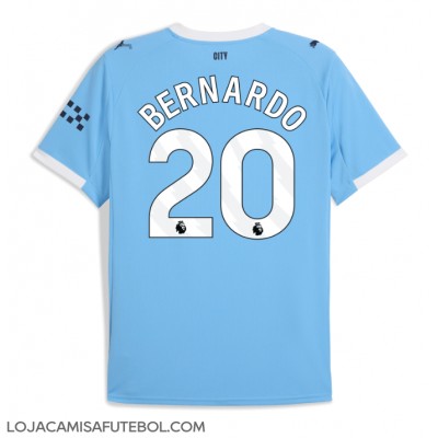 Camisa de Futebol Manchester City Bernardo Silva #20 Equipamento Principal 2025-26 Manga Curta Camisa de Futebol Manchester City Bernardo Silva #20 Equipamento Principal 2025-26 Manga Curta